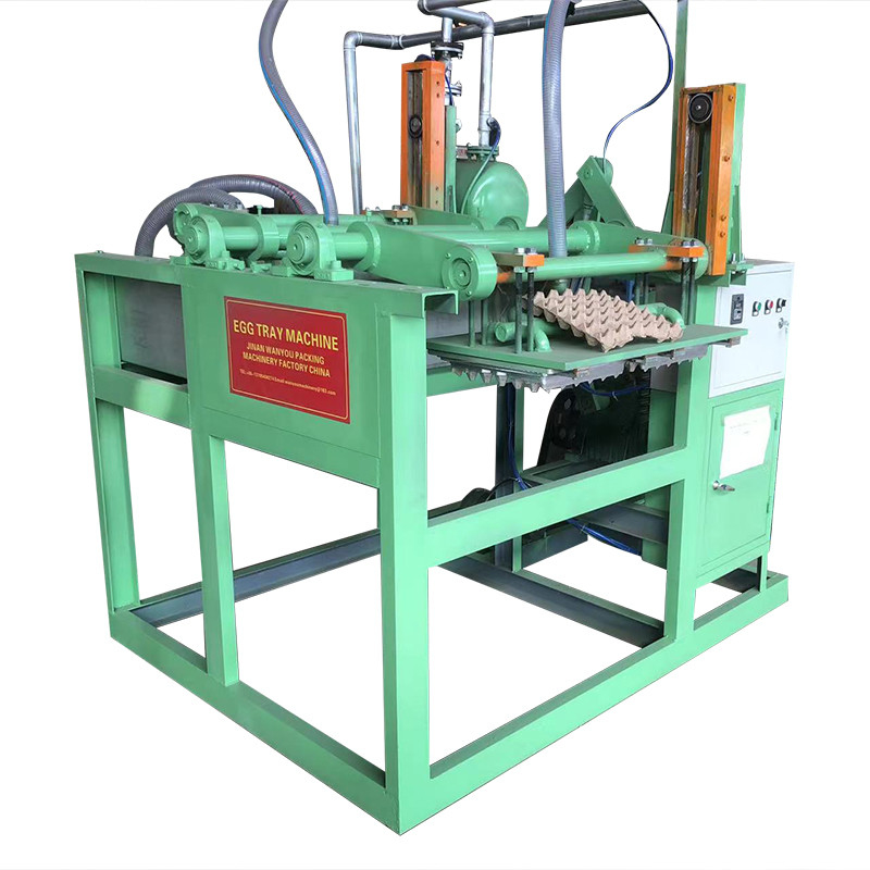 700-5000 Stück pro Stunde Papier-Ei-Tray-Formmaschine mit Ziegel-Fahrband-Trockner