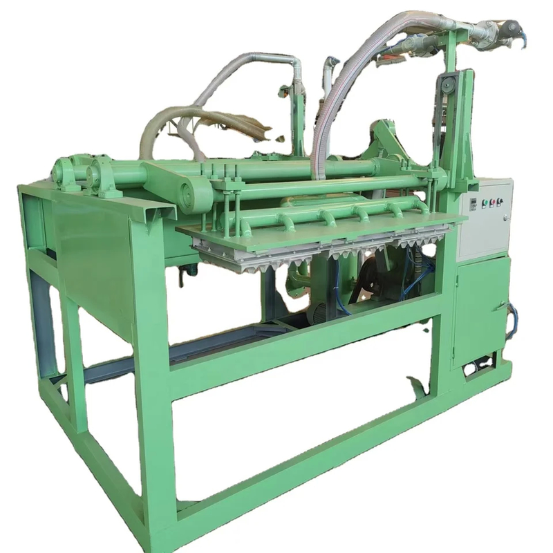 700-5000 Stück pro Stunde Papier-Ei-Tray-Formmaschine mit Ziegel-Fahrband-Trockner
