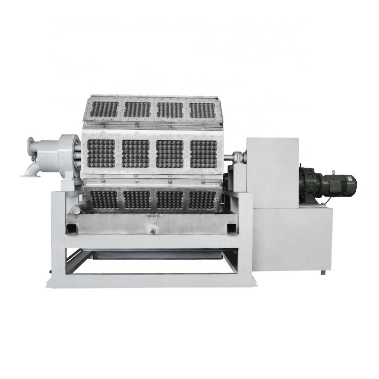 Ökofreundliche Abfallpapier-Eier-Tray-Produktionslinie Wechselrotationsformung 45KW-200kw