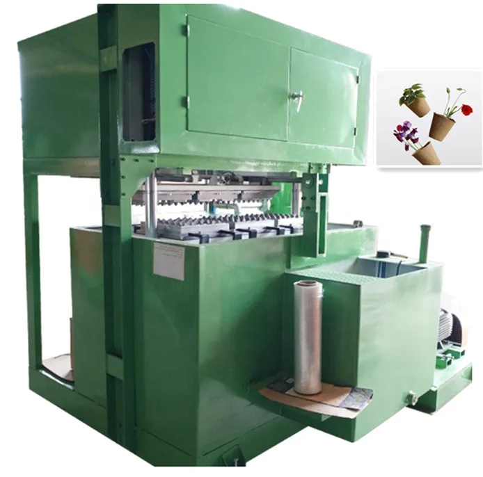 Maschine zur Herstellung von kleinen Eierbechern mit 45 kW Gesamtleistung und Metalltrockner