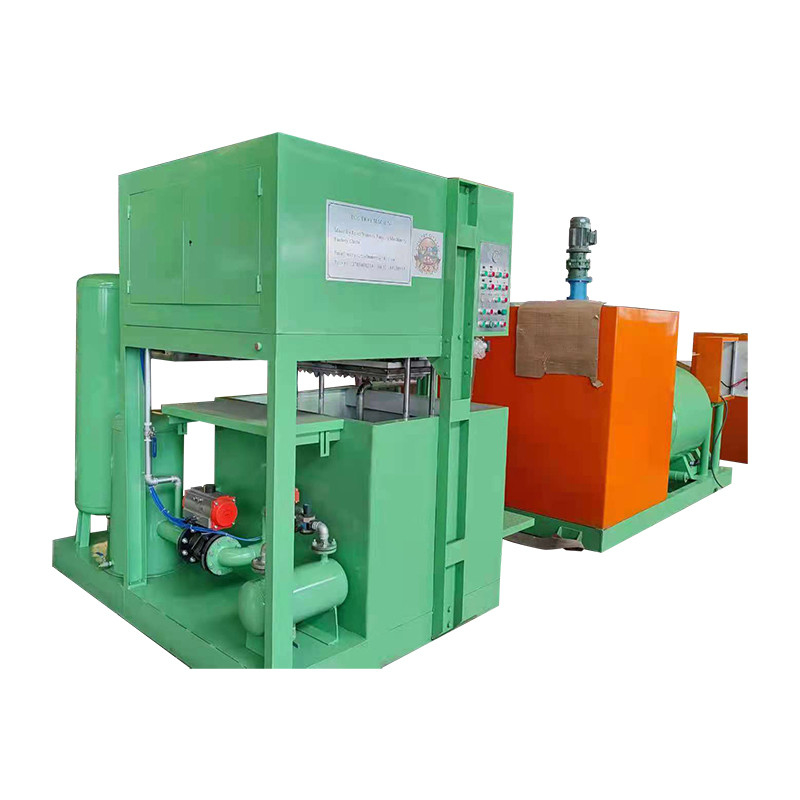 Maschine zur Herstellung von kleinen Eierbechern mit 45 kW Gesamtleistung und Metalltrockner