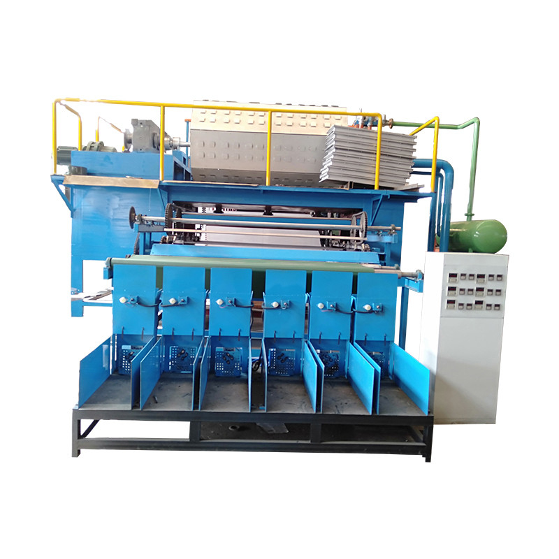Abfallpapier recycelte automatische Eierkartonmachine für kleine Unternehmen Papierzellstoff geformte Eierfachmaschine