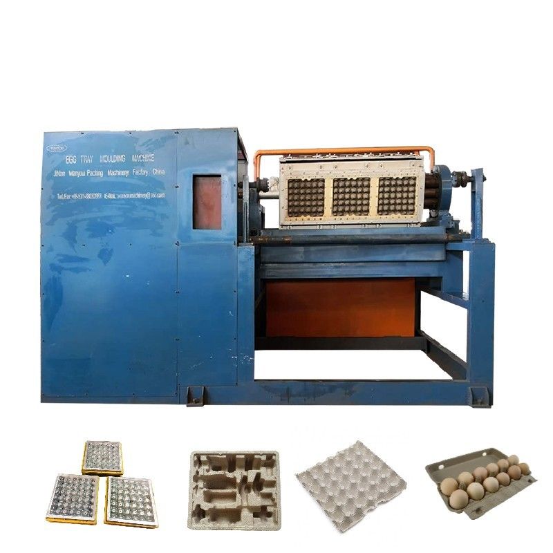 2000 Stück/h Dreh-Automatik-Eierfach-Produktionslinie mit recyceltem Papierpulp zur Herstellung verschiedener Arten von Eierkartons und -Trägern