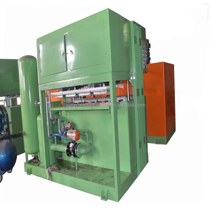 7.5KW Antriebsmotor Kleine Eier-Tray-Hersteller Eier-Tray-Pulp-Formmaschine für die Produktion Effizienz