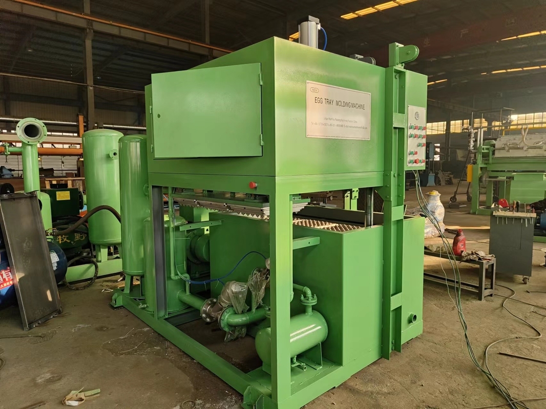 Ausgabe 53-100kg/h Aluminium Formen Papier Eifachmachmaschinen Zellstoff Formen Ei Kartonmaschine