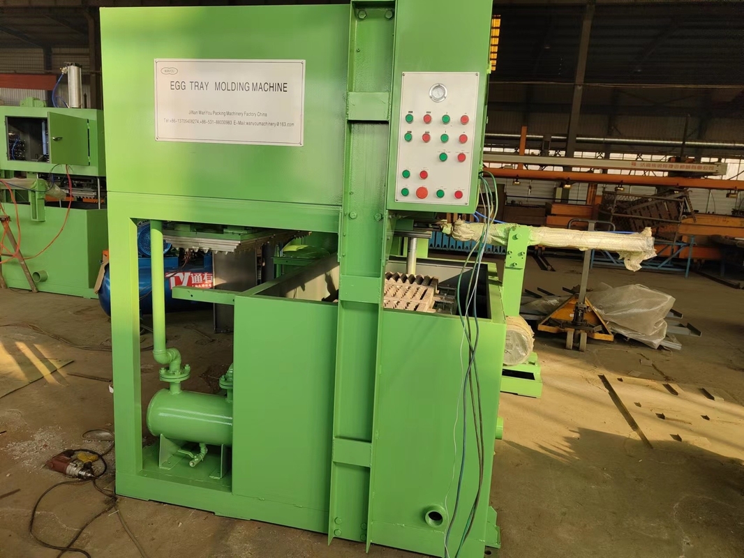 Ausgabe 53-100kg/h Aluminium Formen Papier Eifachmachmaschinen Zellstoff Formen Ei Kartonmaschine