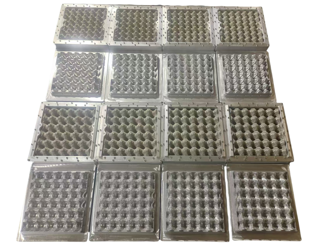 Vollautomatische Produktionslinie für Eiertrays mit 5000 Stück/h Kapazität, 5*8 Formen, Rotationsformmodell, Papierpulpe-Formmaschine