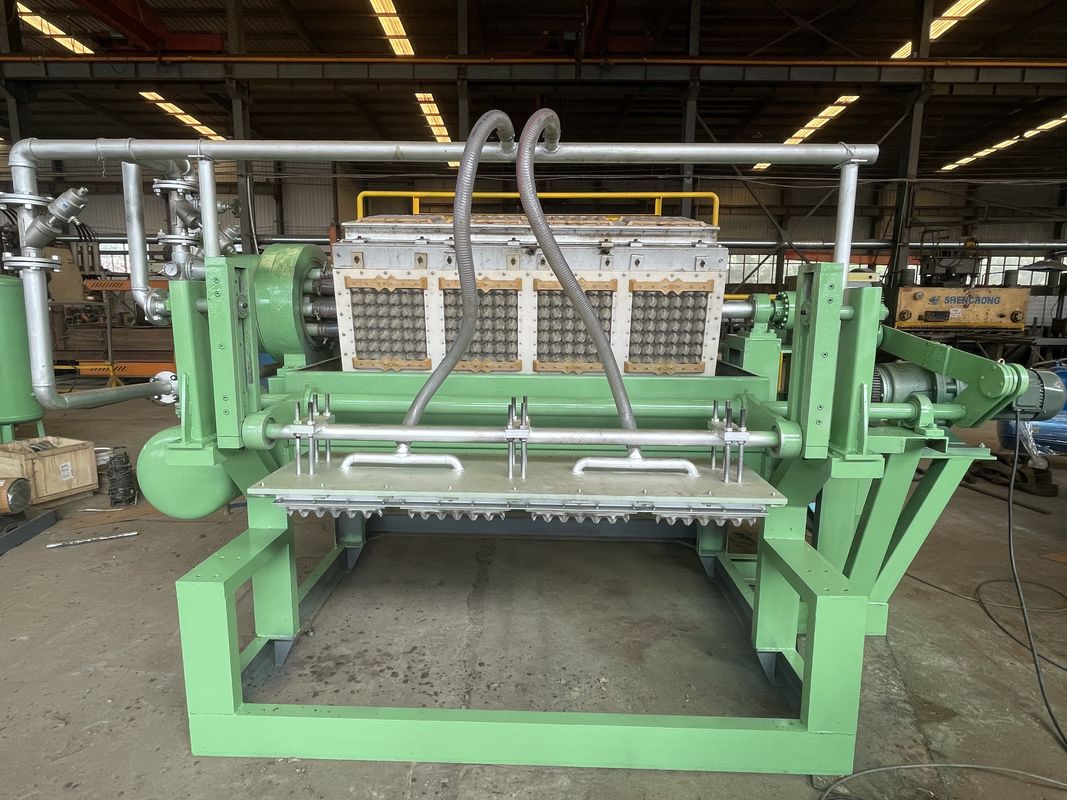 Altpapier-Eierablage-Produktionsmaschine-/Massen-Formteil-Maschine fertigte Farbe besonders an