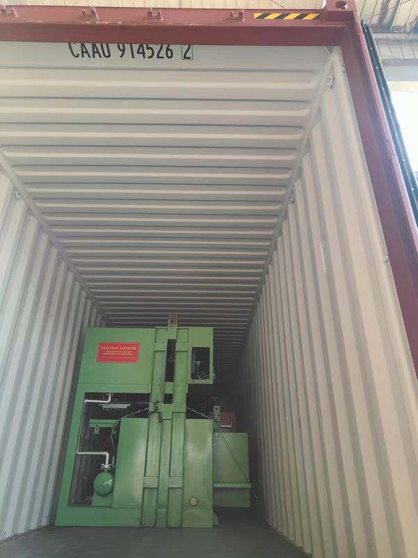 2 Formen 700 Stück/h Maßgeschneiderte Formen Papier Eierfach Maschine Zellstoffformmaschine mit geringer Energie