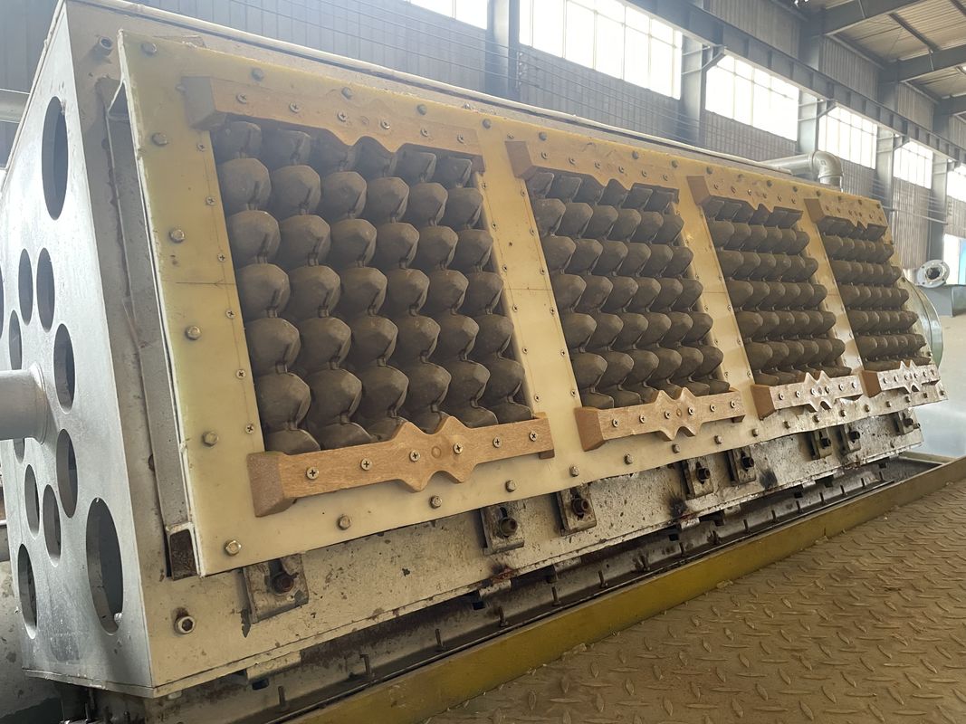 WANYOU 4*4 Molds Rotary Egg Tray Production Line Egg Tray/Carton Machine 2500-3000 pcs/h Recycled Paper Pulp Molding for Serbian Poultry Farm