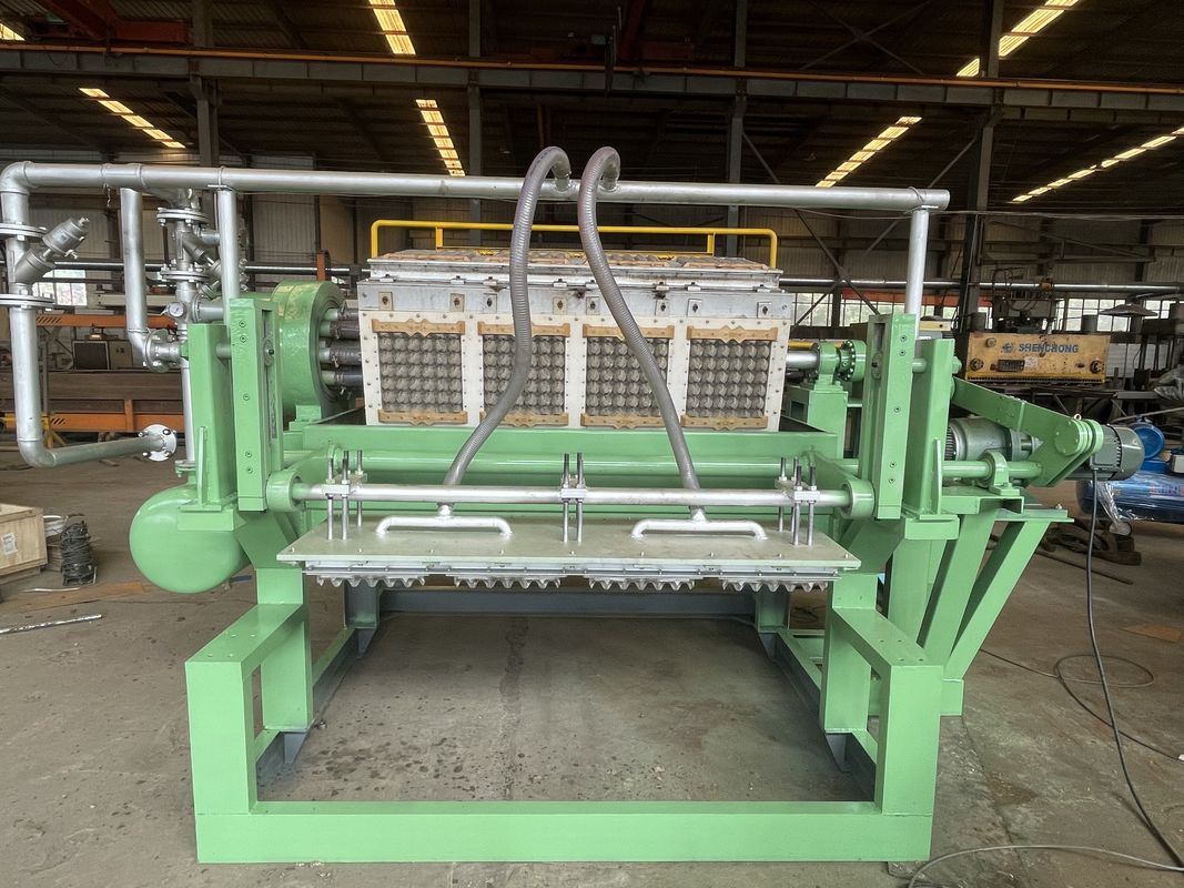 Abfallpapier-Ei-Tray-Maschine / Papierpulp-Formmaschine kundenspezifische Farbe Ei-Tray Produktionslinie