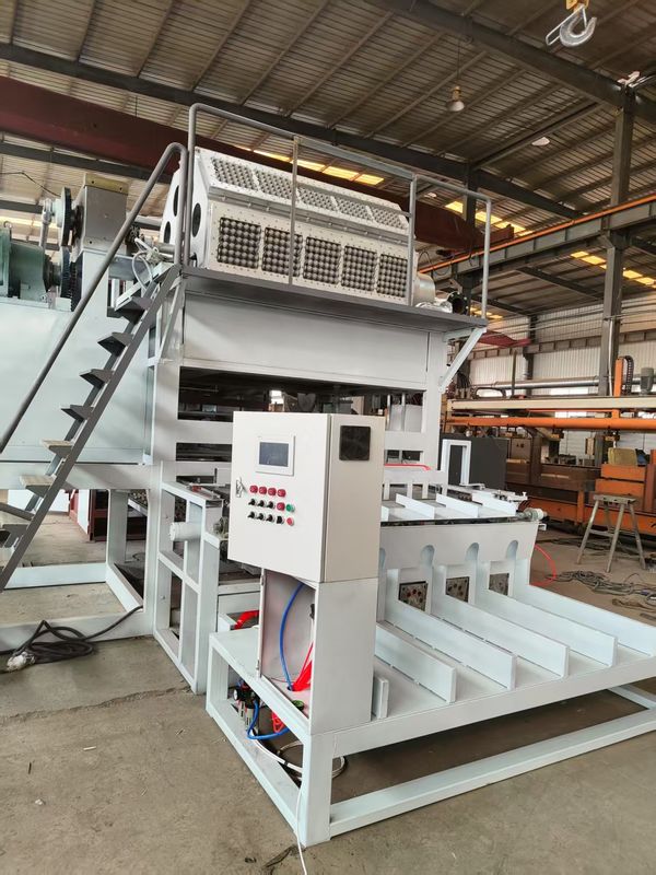 WANYOU Professionelle vollautomatische Zellstoffform-Eierkartonmaschine SPS-gesteuertes Heißpressen 380V 25-50KW 5000 Stück/h