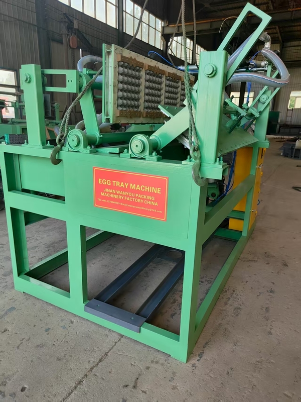 Einfache Konstruktion Halbautomatische kleine Papier-Eier-Tray-Maschine Produktionslinie ohne Trockner Niedriger Energieverbrauch
