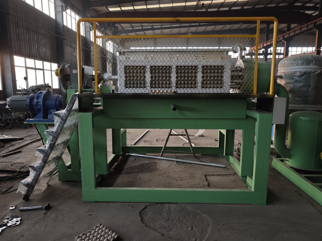 3000pcs/h 4+4 Molds Automatic Egg Tray Machine Production Line Using Recycled Paper Pulp to Create Various Types of Egg Trays and Cartons PLC Controlled