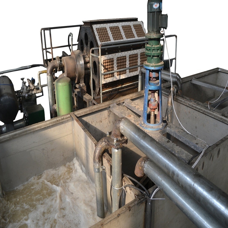 Recycling-Papiermasse-Formmaschine, große Kapazität 1500 Stück/h-6000 Stück/h Eiertray-Maschine, Eierkarton-Produktionslinie