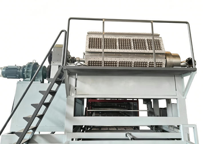 Vollständige Papier-Ei-Tray-Produktionslinie Rotation 5000 Stück pro Stunde mit Pulping Forming Trocknung und automatische Stapelung Systeme