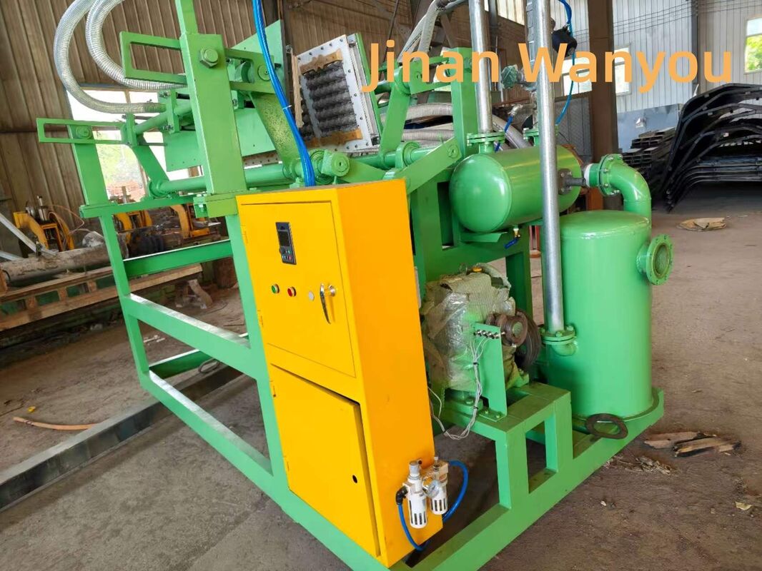 Semi Automatic Paper Egg Tray Machine Simple Structure 1*4 Molds 1500pcs/h Low-Cost Eco-Friendly  For Small Business