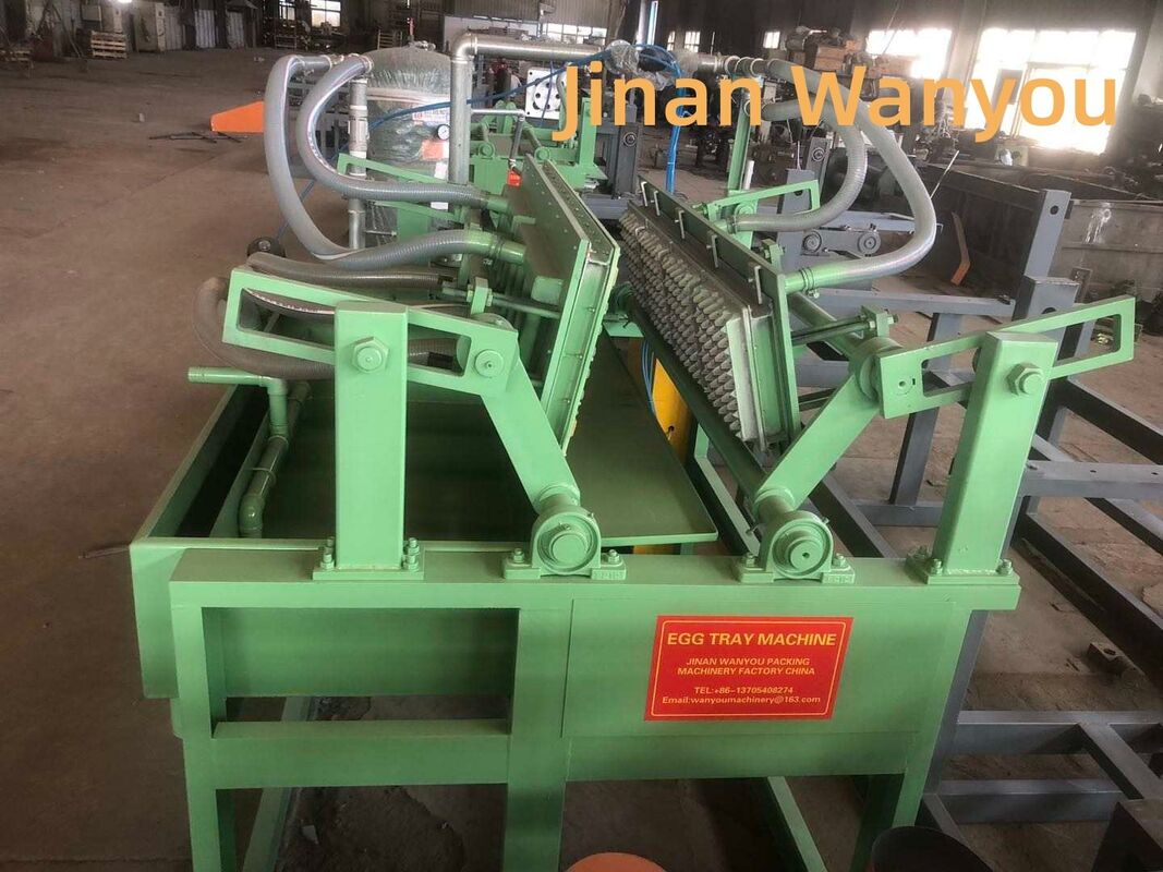 Semi Automatic Paper Egg Tray Machine Simple Structure 1*4 Molds 1500pcs/h Low-Cost Eco-Friendly  For Small Business