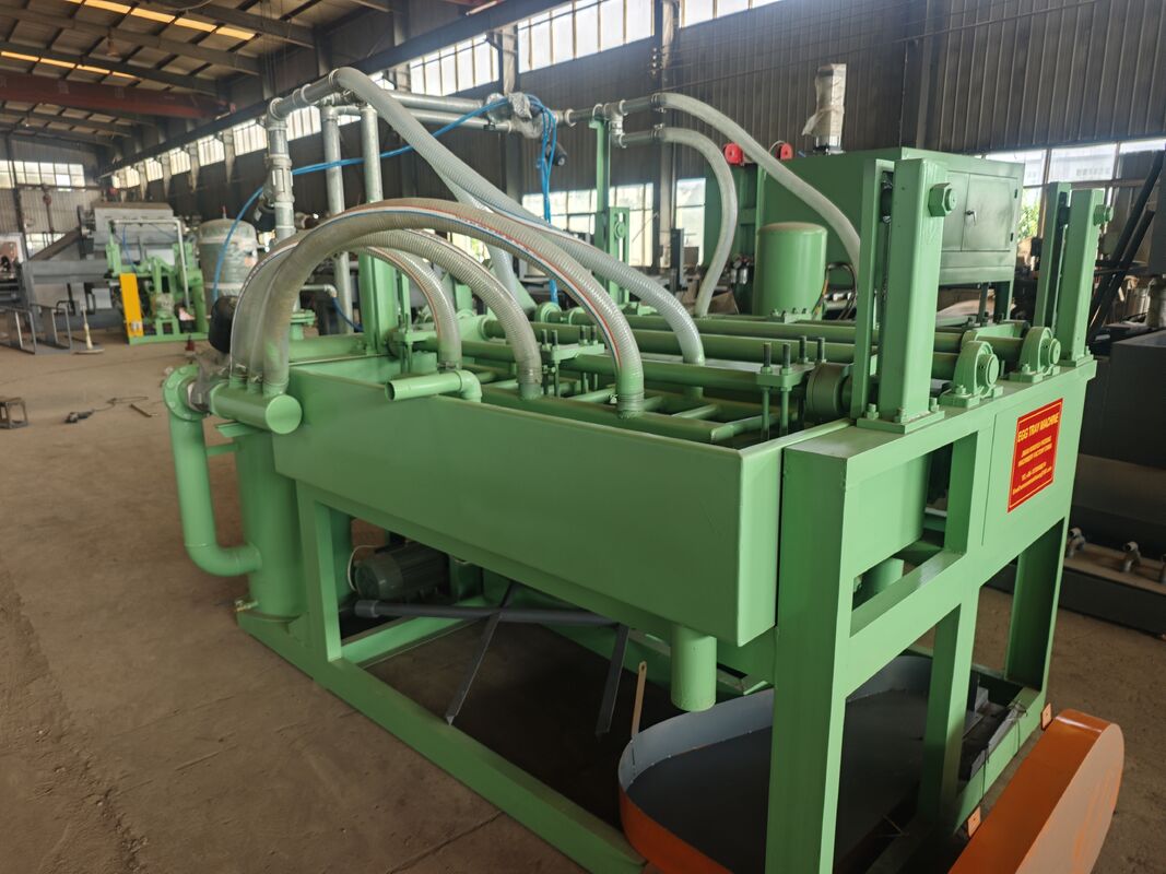 Paper Egg Tray Making Machine PLC Controlled Production Line 1500 Pcs Hour Capacity Recycled Waste Paper Material