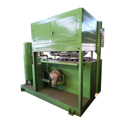 Effiziente Papiergeformte Zellstoff-Ei-Träger Kartonmaschine mit Heißluft-Trocknung PLC-Steuerungssystem 700pcs/h - 6000pcs/h Kapazität