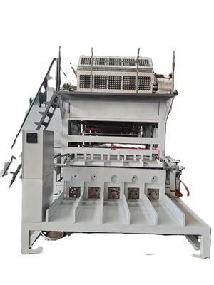 Vollautomatische Papiermaschine Papier-Ei-Tray-Maschine Produktionslinie PLC-gesteuerte Großkapazität 5*8 Formen Drehform