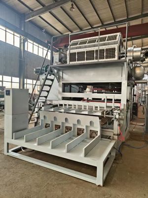 Vollautomatische 5000 Stück/h Kapazität 5*8 Formen Rotationsformmodell Eierfach Produktionslinie Papiermaschine/ Eierfachmaschine